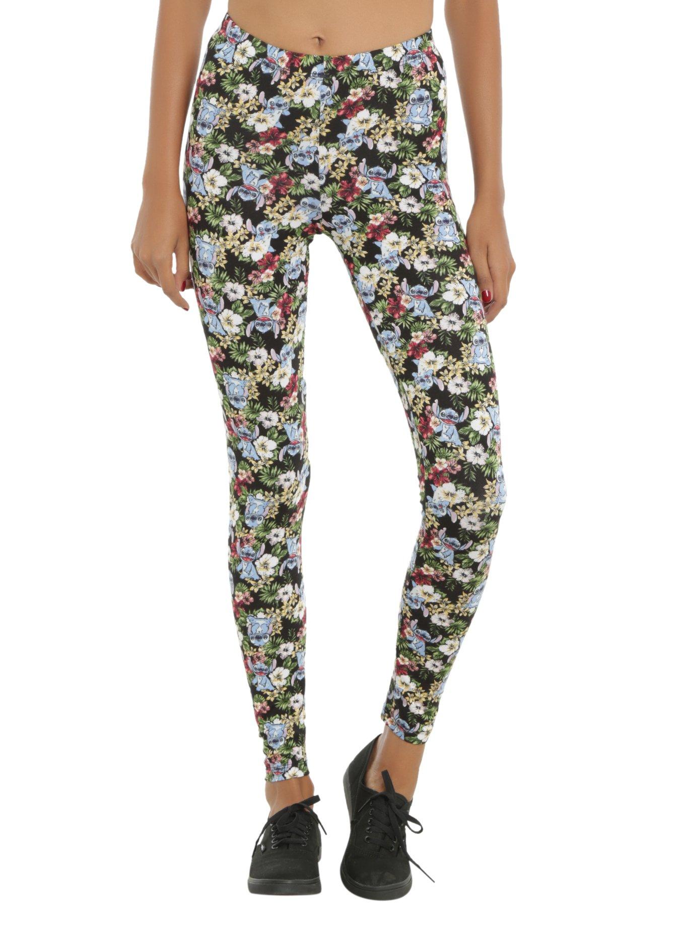 Disney Lilo & Stitch Floral Leggings, MULTI, hi-res