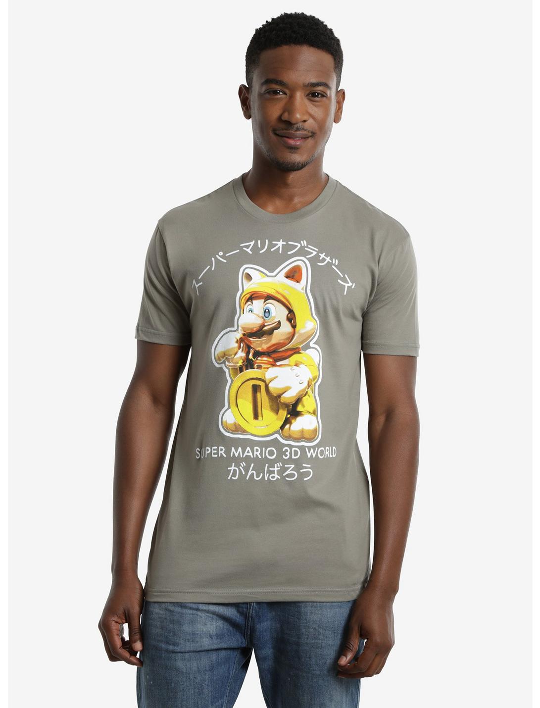 Nintendo Super Mario Bros. 3D World T-Shirt, GREY, hi-res