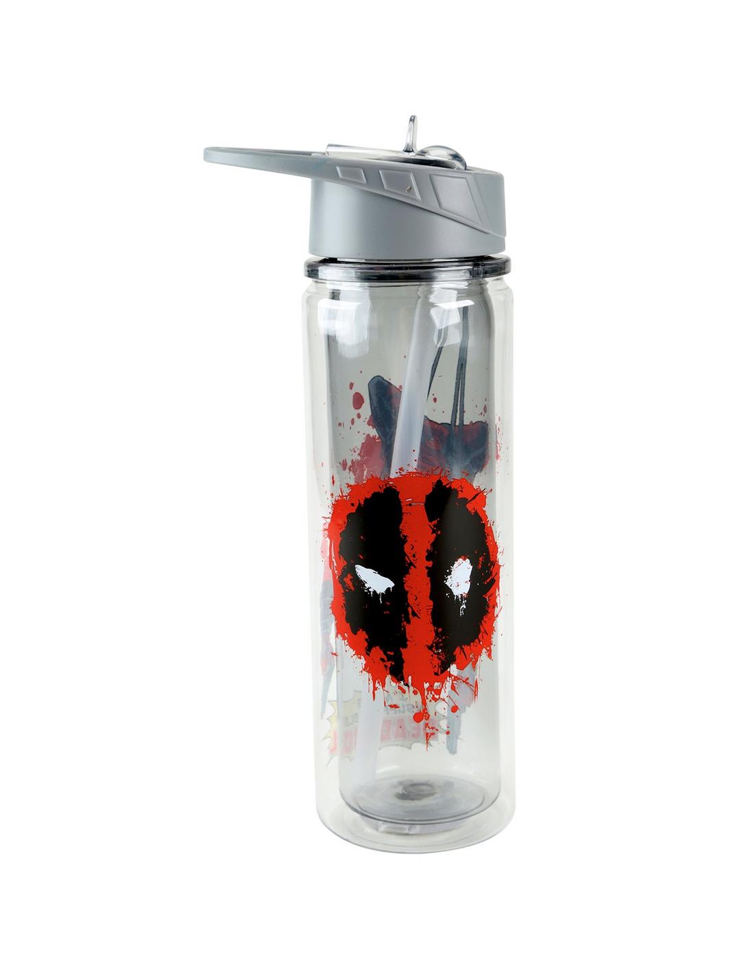 Marvel Deadpool Flying Splatter Water Bottle, , hi-res
