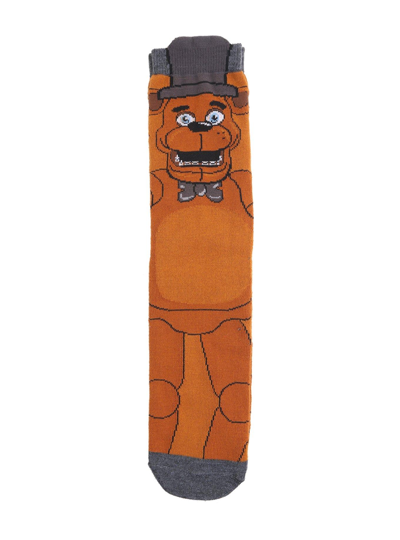Five Nights At Freddy's Freddy Crew Socks, , hi-res