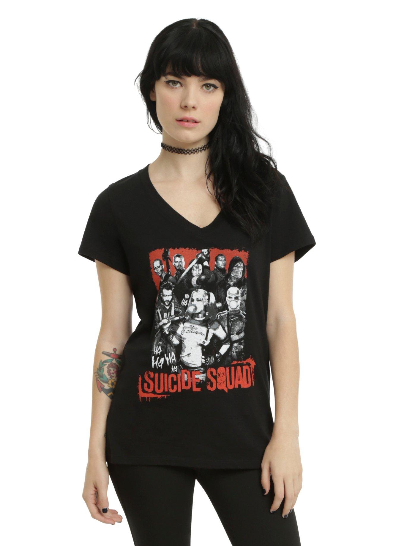 DC Comics Suicide Squad Group Girls T-Shirt, BLACK, hi-res