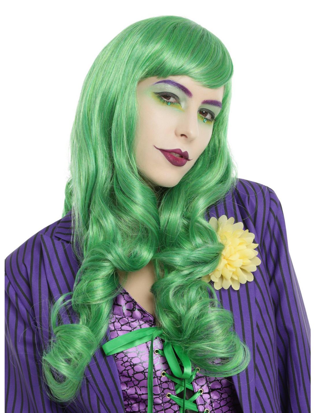 Green Long Wig, , hi-res