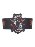 Slipknot Goat Head Logo Rubber Bracelet, , hi-res