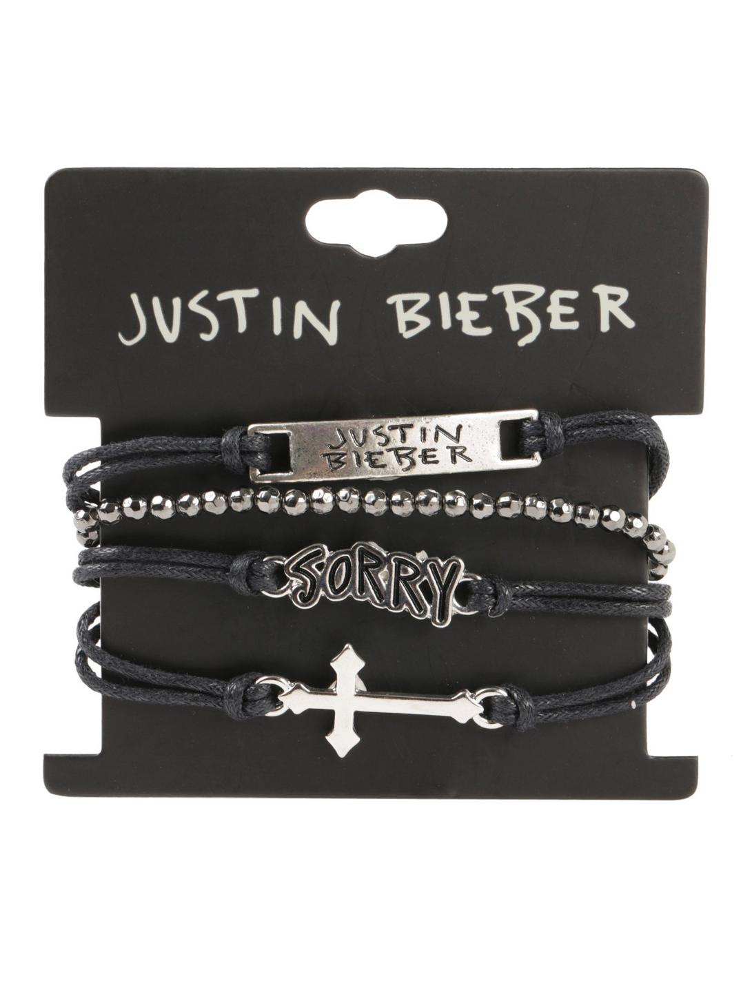 Justin Bieber Sorry Bracelet Set, , hi-res