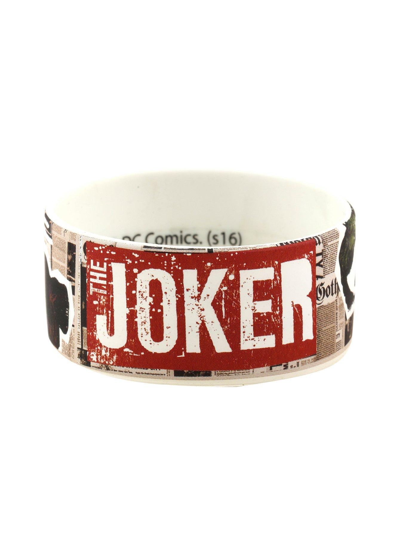 DC Comics The Dark Knight Trilogy The Joker Rubber Bracelet, , hi-res