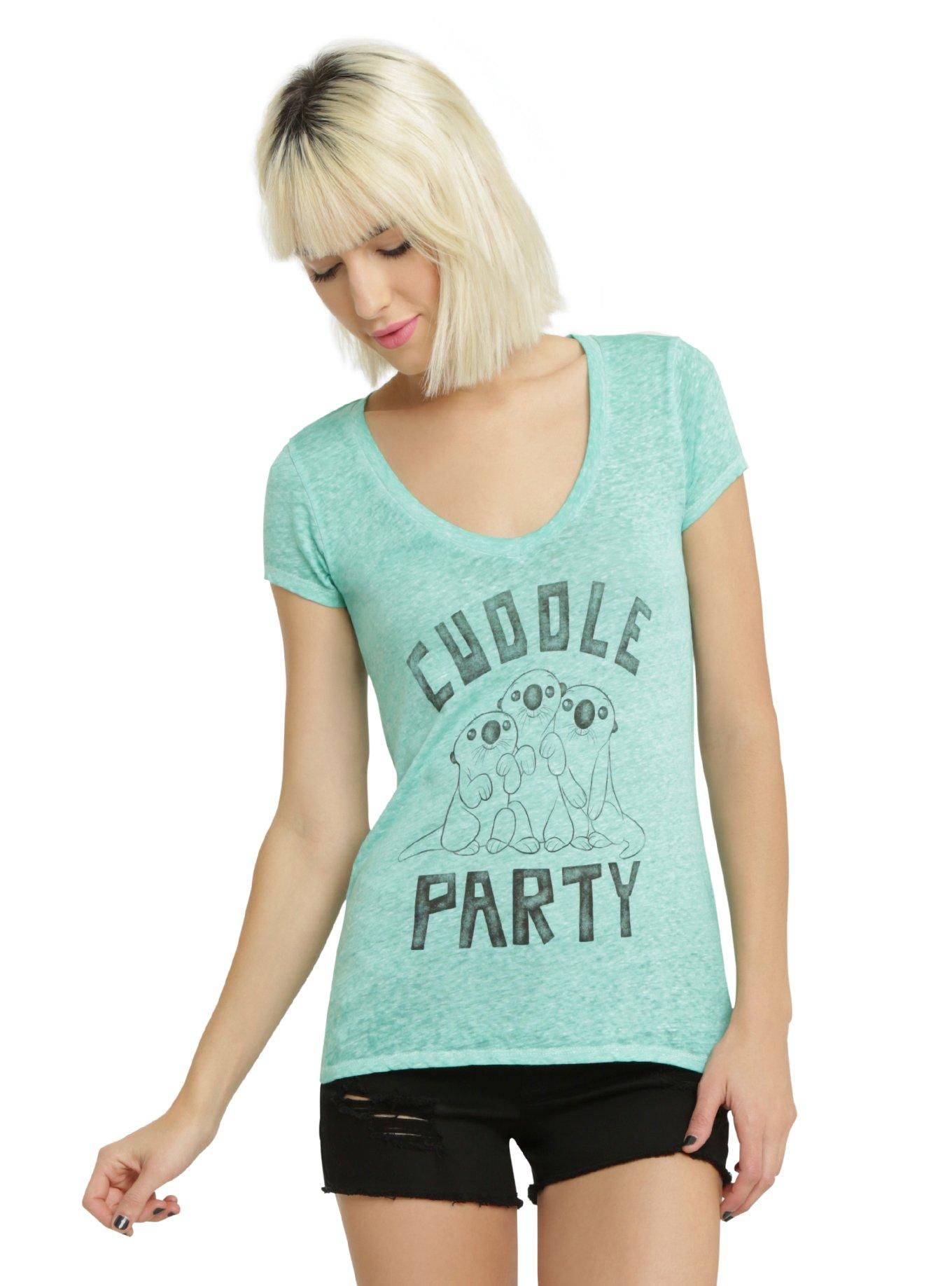 Disney Finding Dory Cuddle Party Otters Girls T-Shirt, MINT GREEN, hi-res