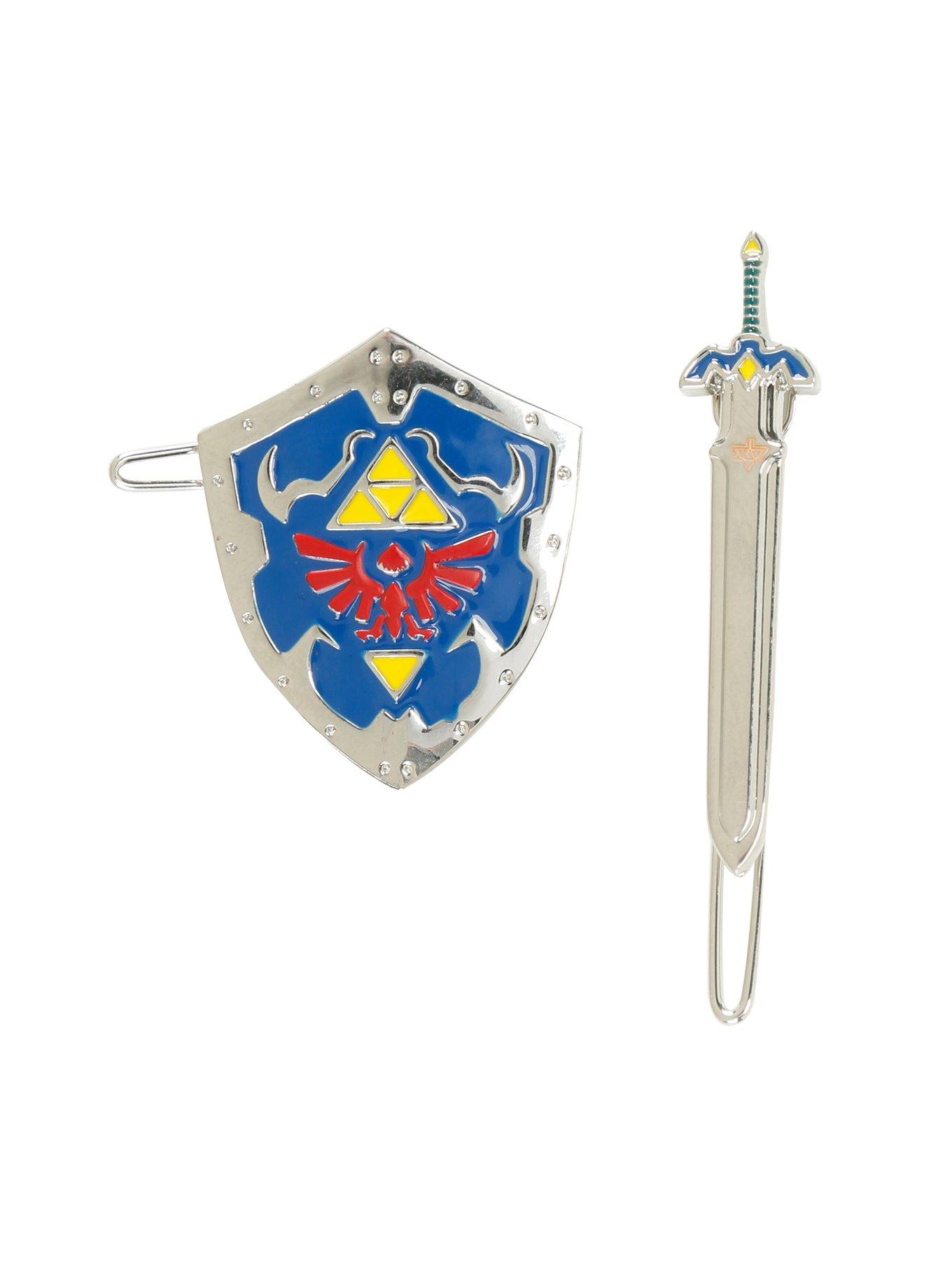 The Legend Of Zelda Shield & Sword Barrette Set, , hi-res