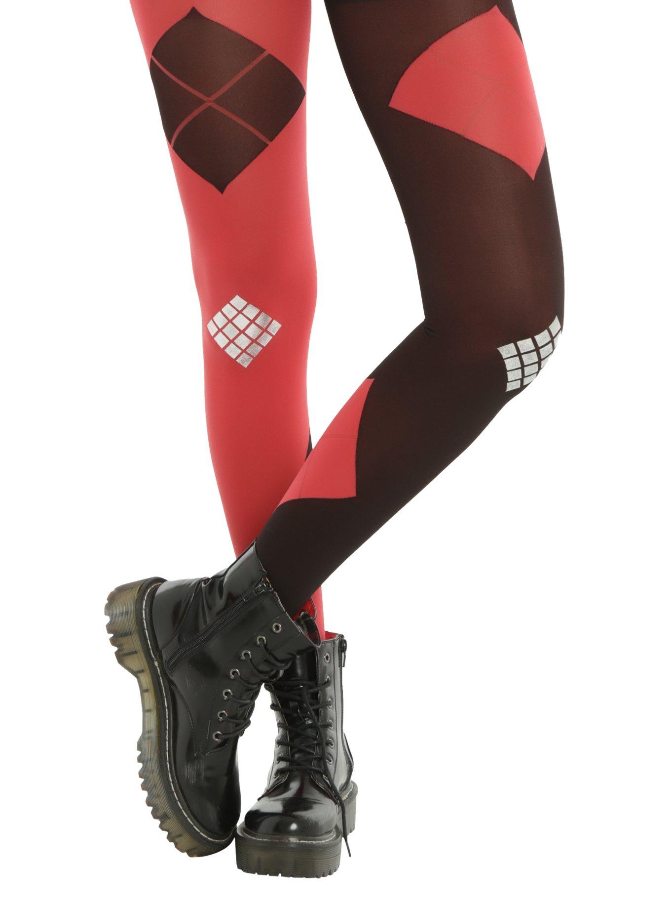 Harley quinn red and hotsell black leggings