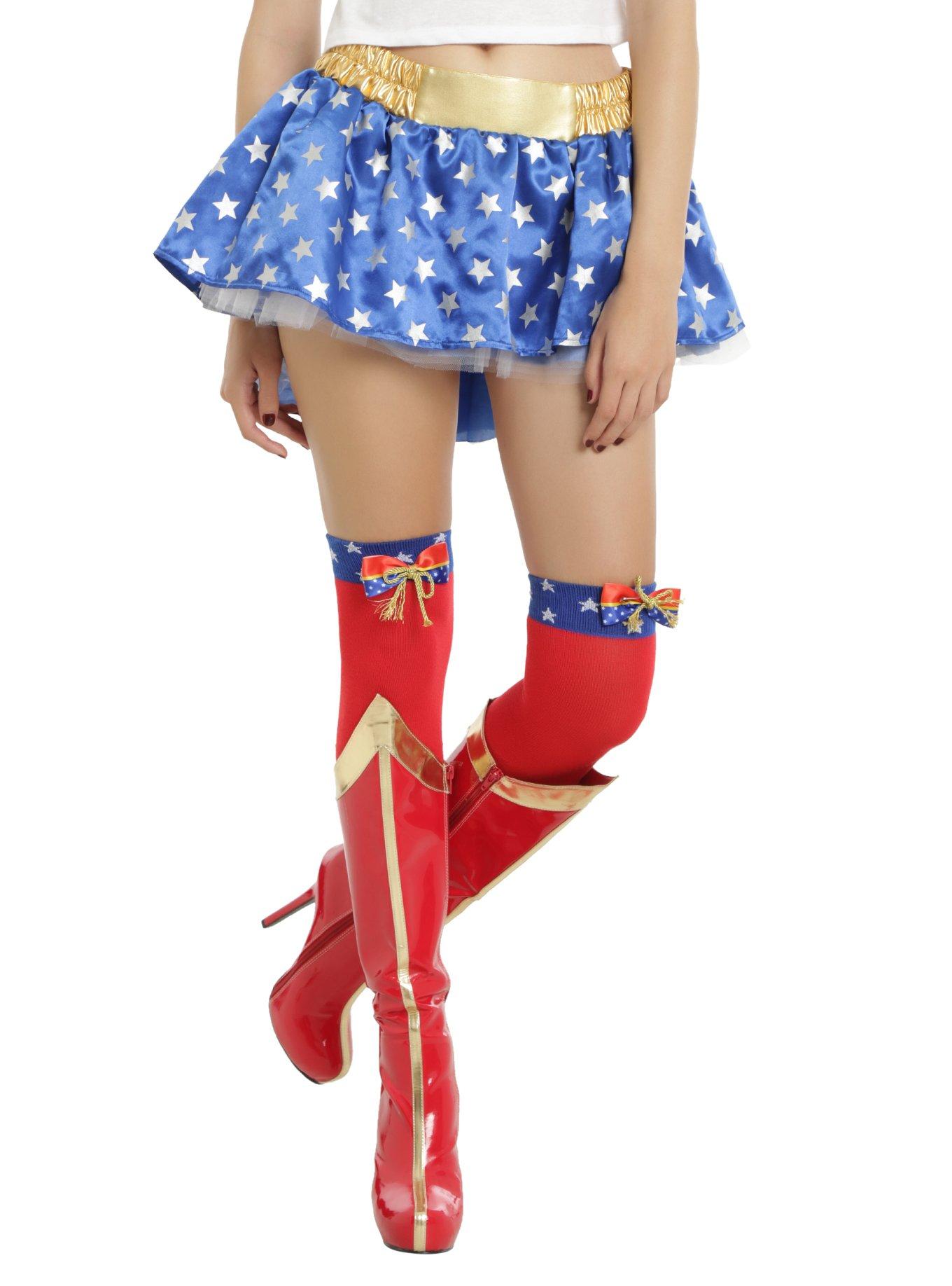 Dc Comics Wonder Woman Cosplay Hi Low Hem Tutu Hot Topic