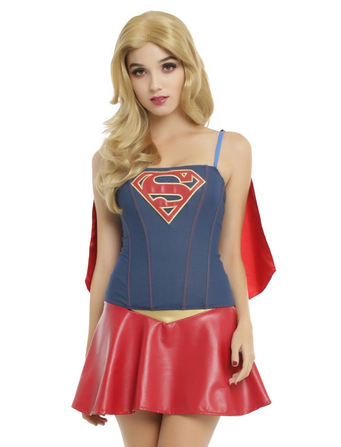 DC Comics Supergirl Bustier, BLUE, hi-res