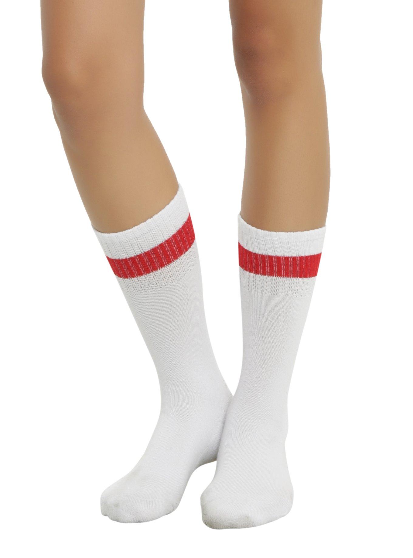 Red stripe on sale athletic socks