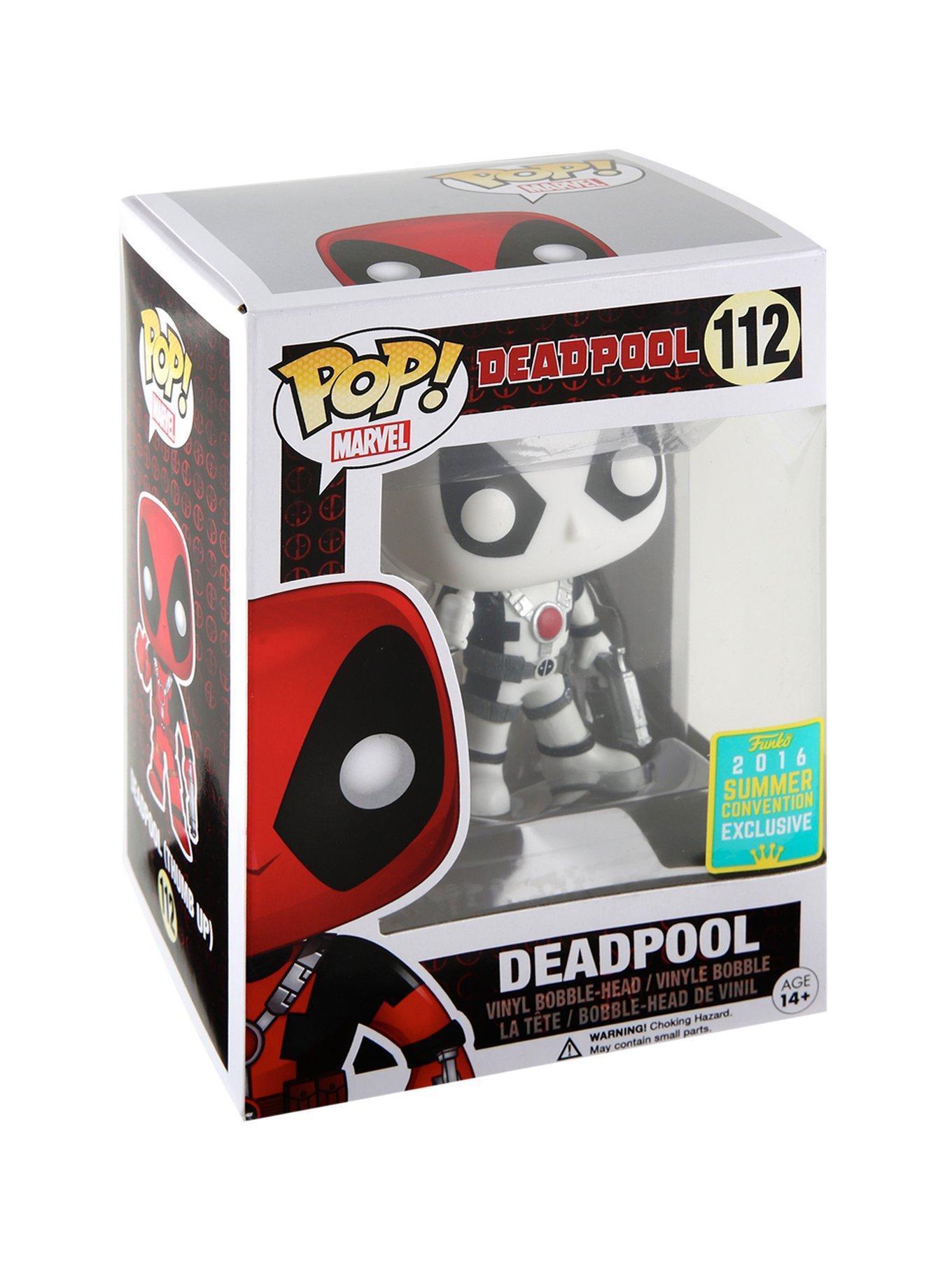 Funko Marvel Pop! Deadpool (White) Vinyl Bobble-Head 2016 San Diego Comic-Con Exclusive, , hi-res