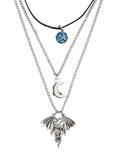 Blackheart Dragon Moon Layer Necklace, , hi-res