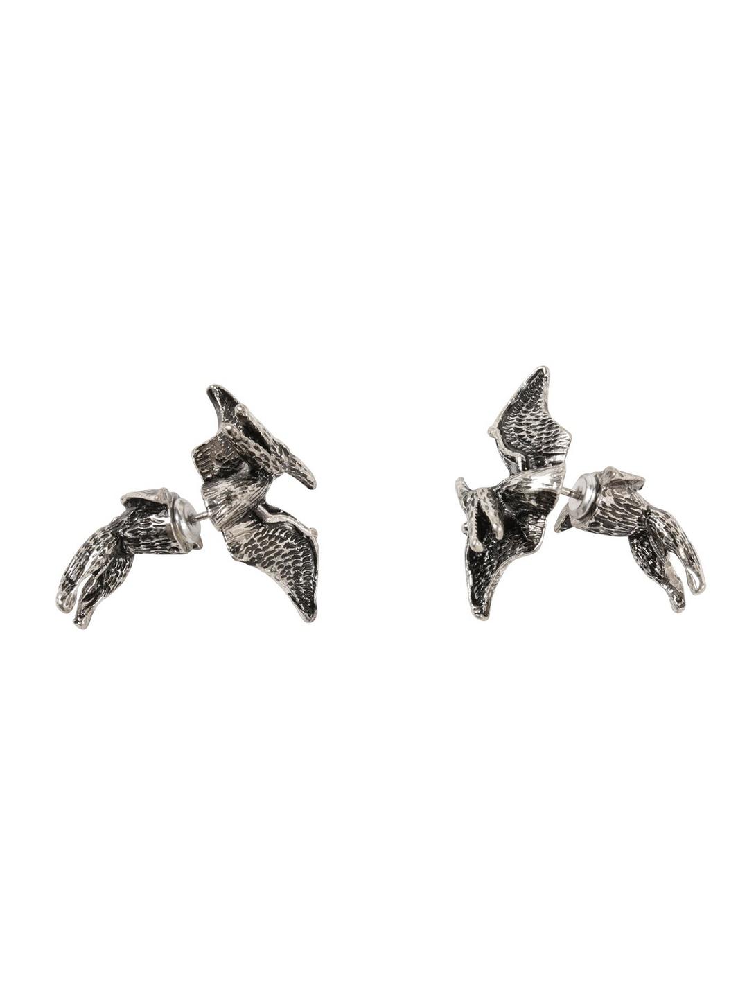 Blackheart Pterodactyl Tunnel Earrings, , hi-res