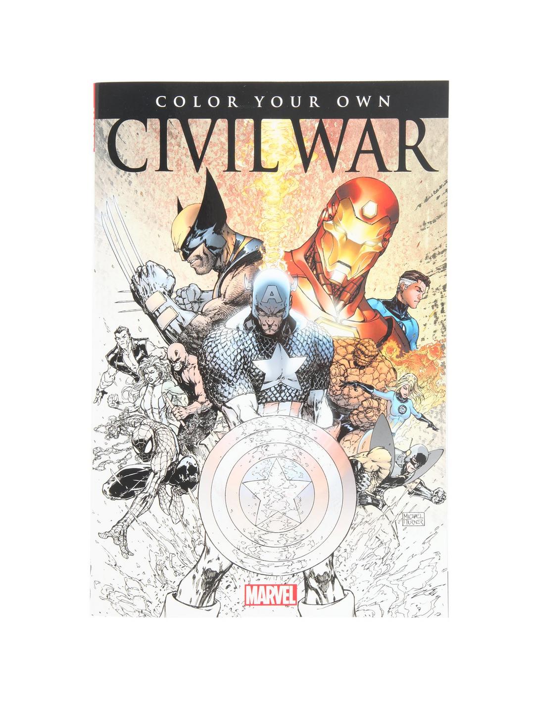 Marvel Color Your Own Civil War Book, , hi-res