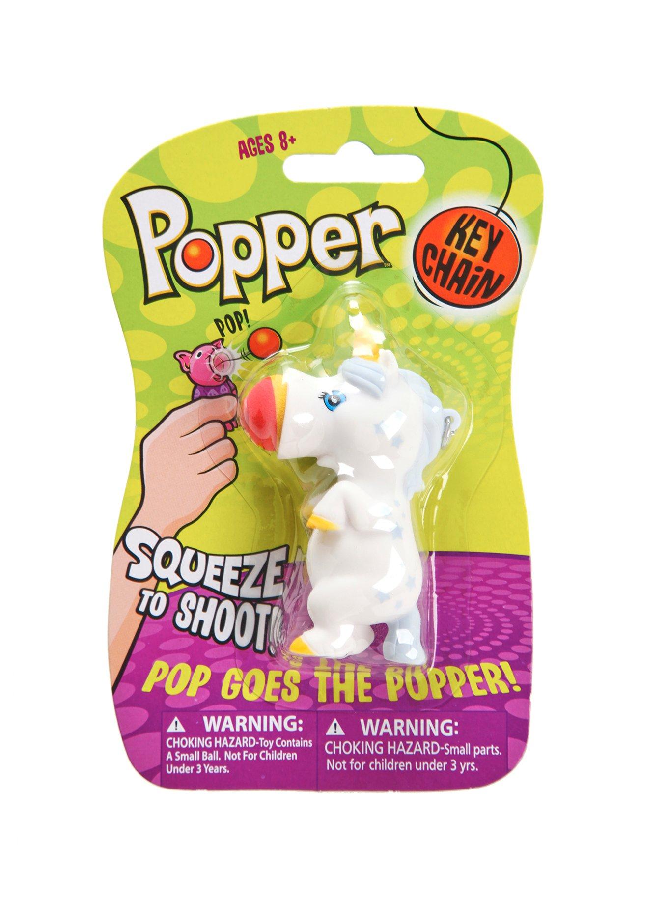 Popper Unicorn Key Chain, , hi-res