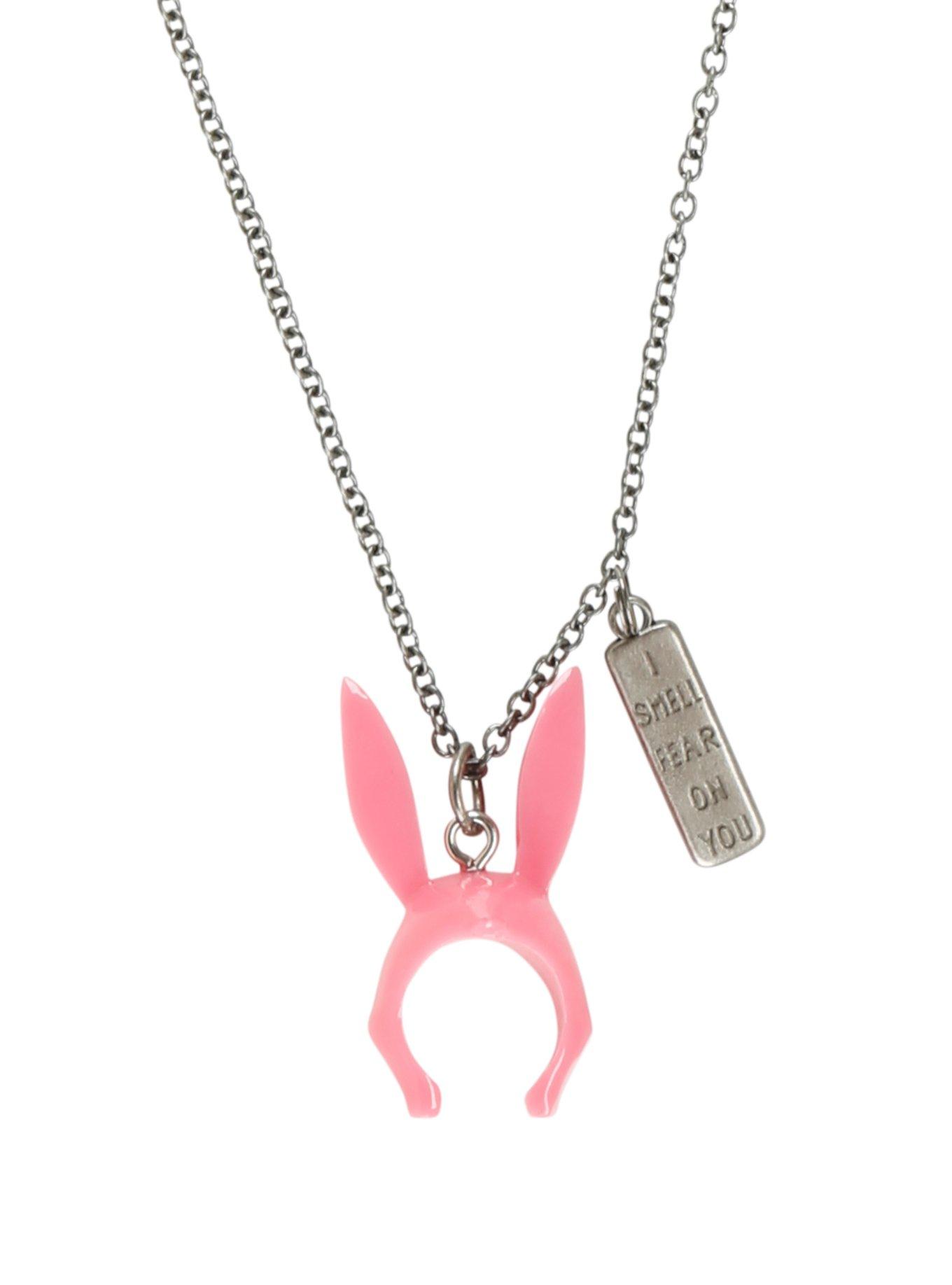 Bob's Burgers Louise Rabbit Ear Hat Necklace