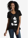 Disney Mickey Mouse Retro Womens Tee, BLACK, hi-res