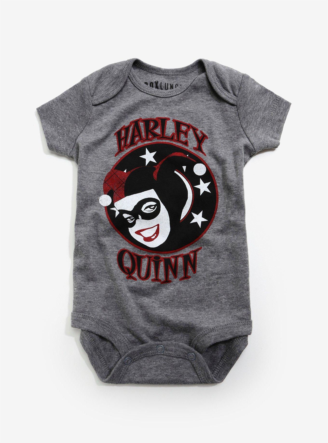DC Comics Harley Quinn Baby Bodysuit, WHITE, hi-res