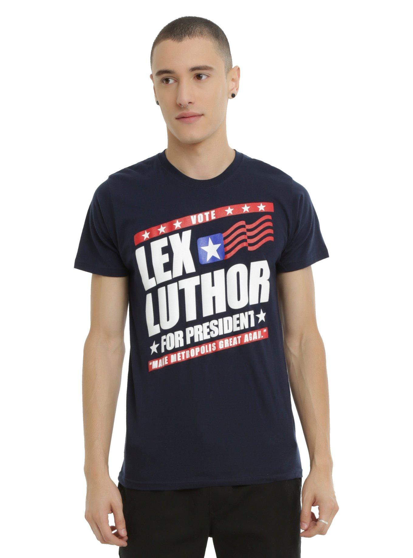 DC Comics Superman Lex Luthor For President T-Shirt, BLACK, hi-res