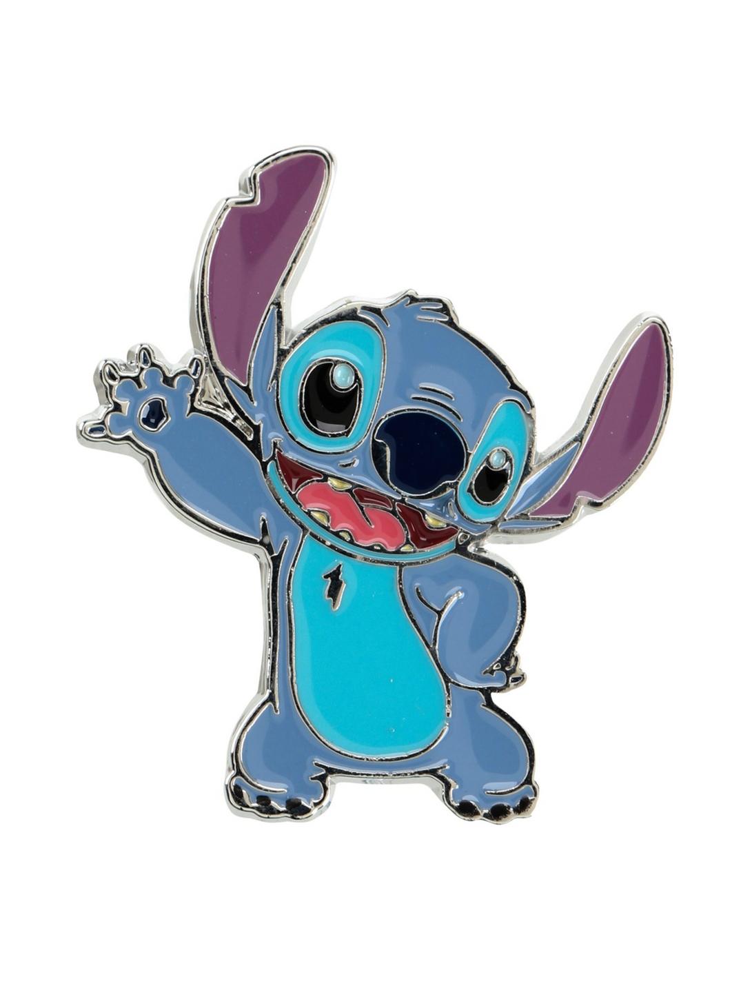 Disney Lilo & Stitch Waving Stitch Enamel Pin, , hi-res