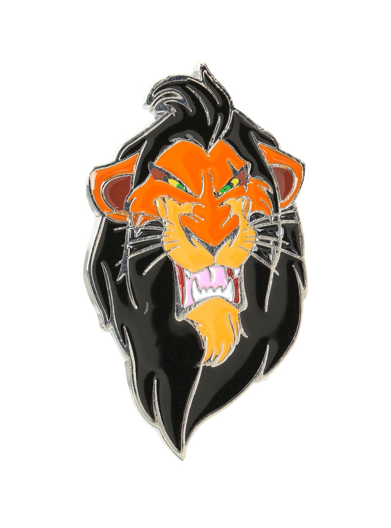 Disney The Lion King Scar Enamel Pin, , hi-res