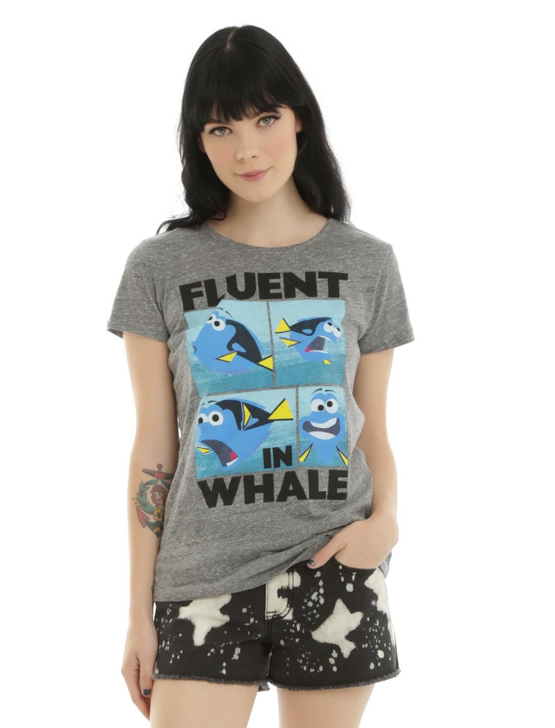 Disney Finding Dory Fluent In Whale Girls T-Shirt, GREY, hi-res