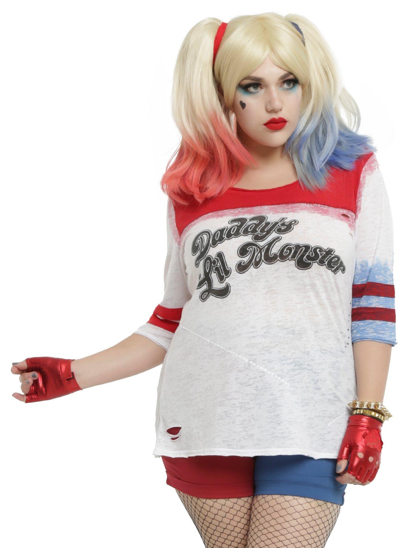 DC Comics Suicide Squad Daddy's Lil Monster Girls Raglan Plus Size ...