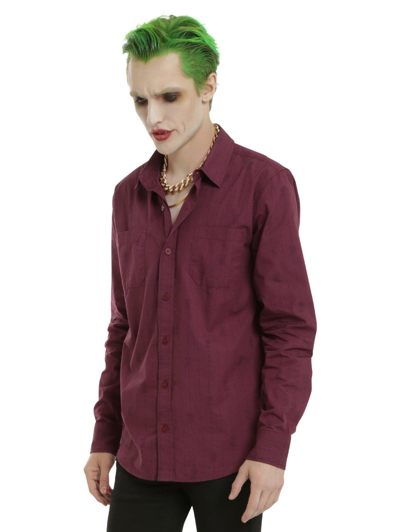DC Comics Suicide Squad The Joker Bang Woven, PURPLE, hi-res