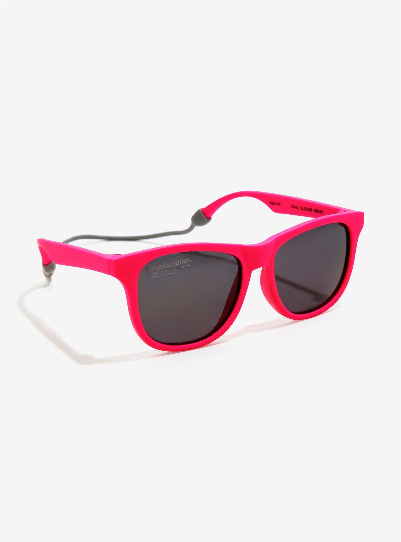 Mustachifier Childrens Sunglasses In Pink, , hi-res