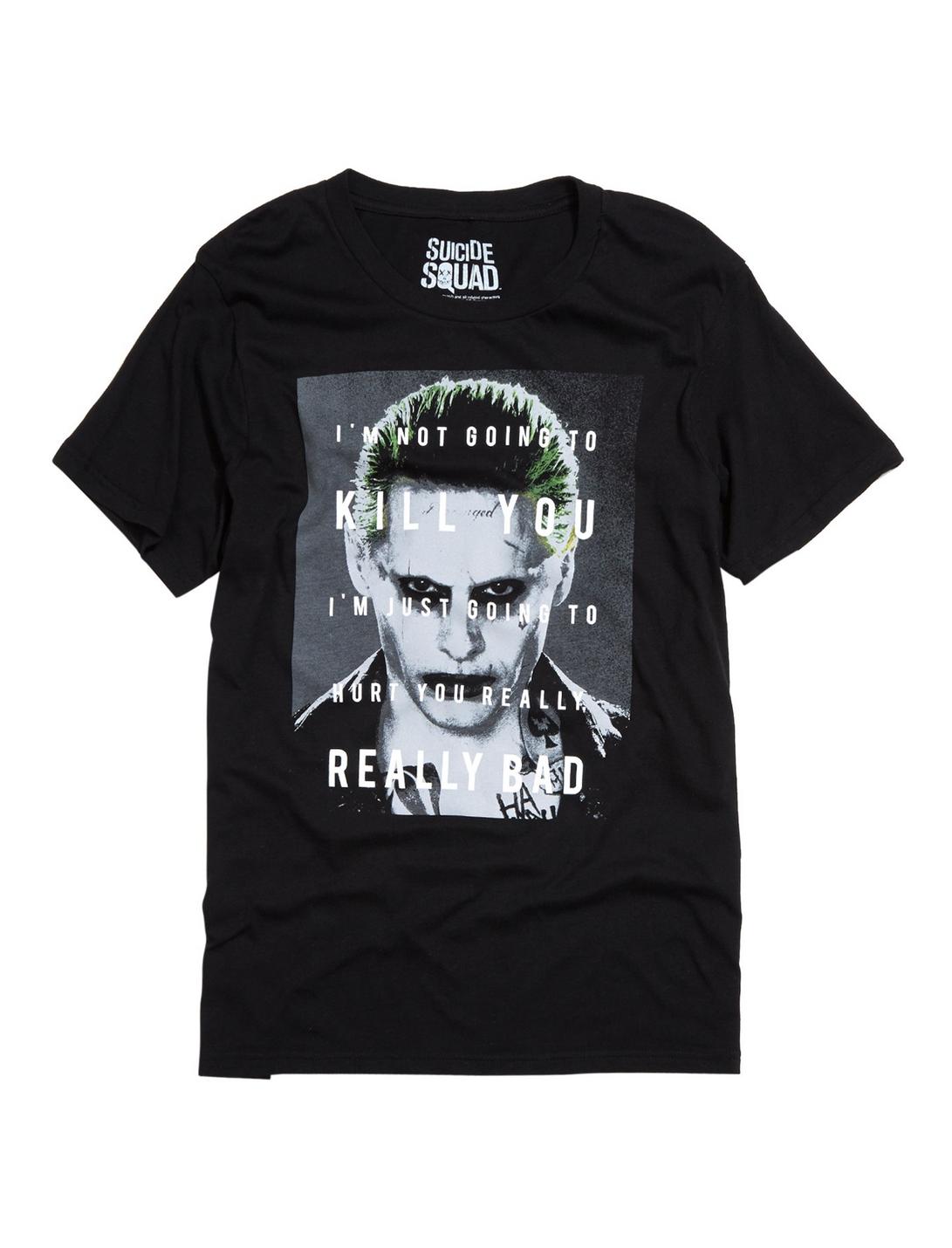 DC Comics Suicide Squad Joker Quote T-Shirt, BLACK, hi-res