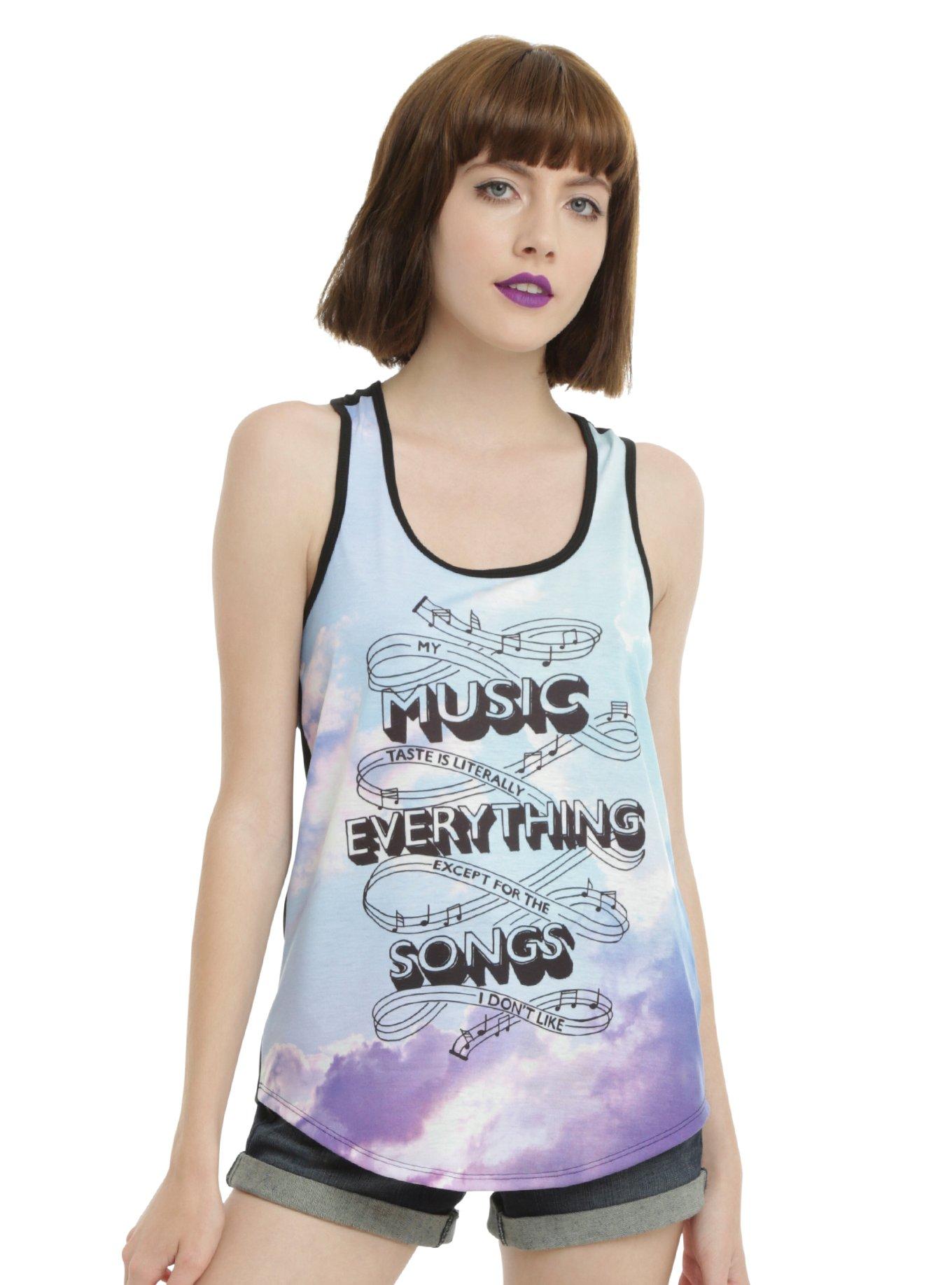 Music Is All Songs Girls Tank Top, BLUE, hi-res