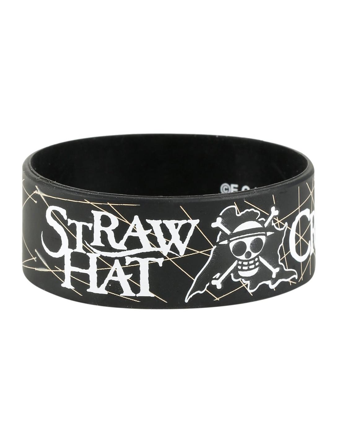 One Piece Straw Hat Crew Rubber Bracelet, , hi-res