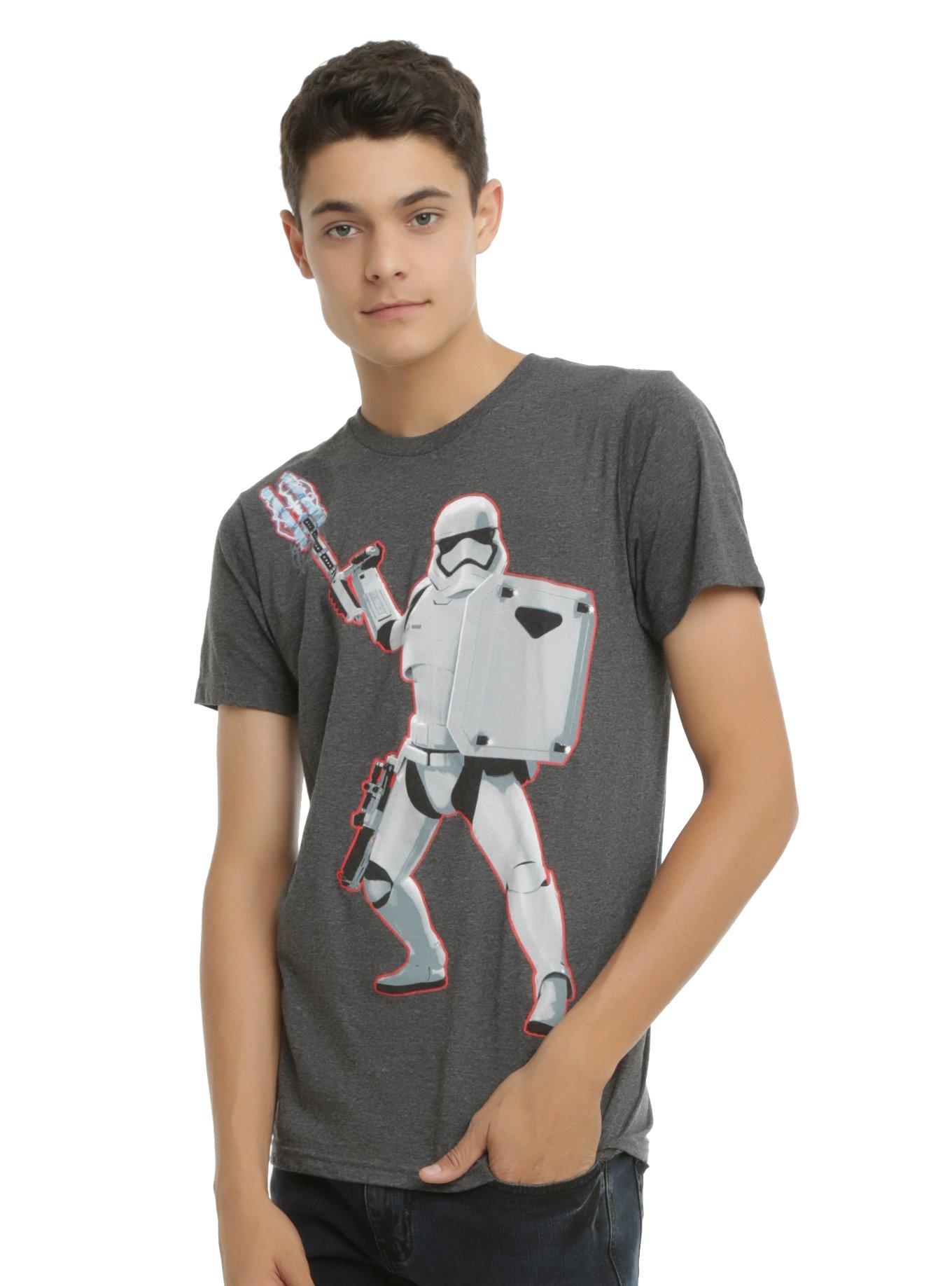 Star Wars: The Force Awakens First Order Riot Control Stormtrooper T-Shirt, BLACK, hi-res
