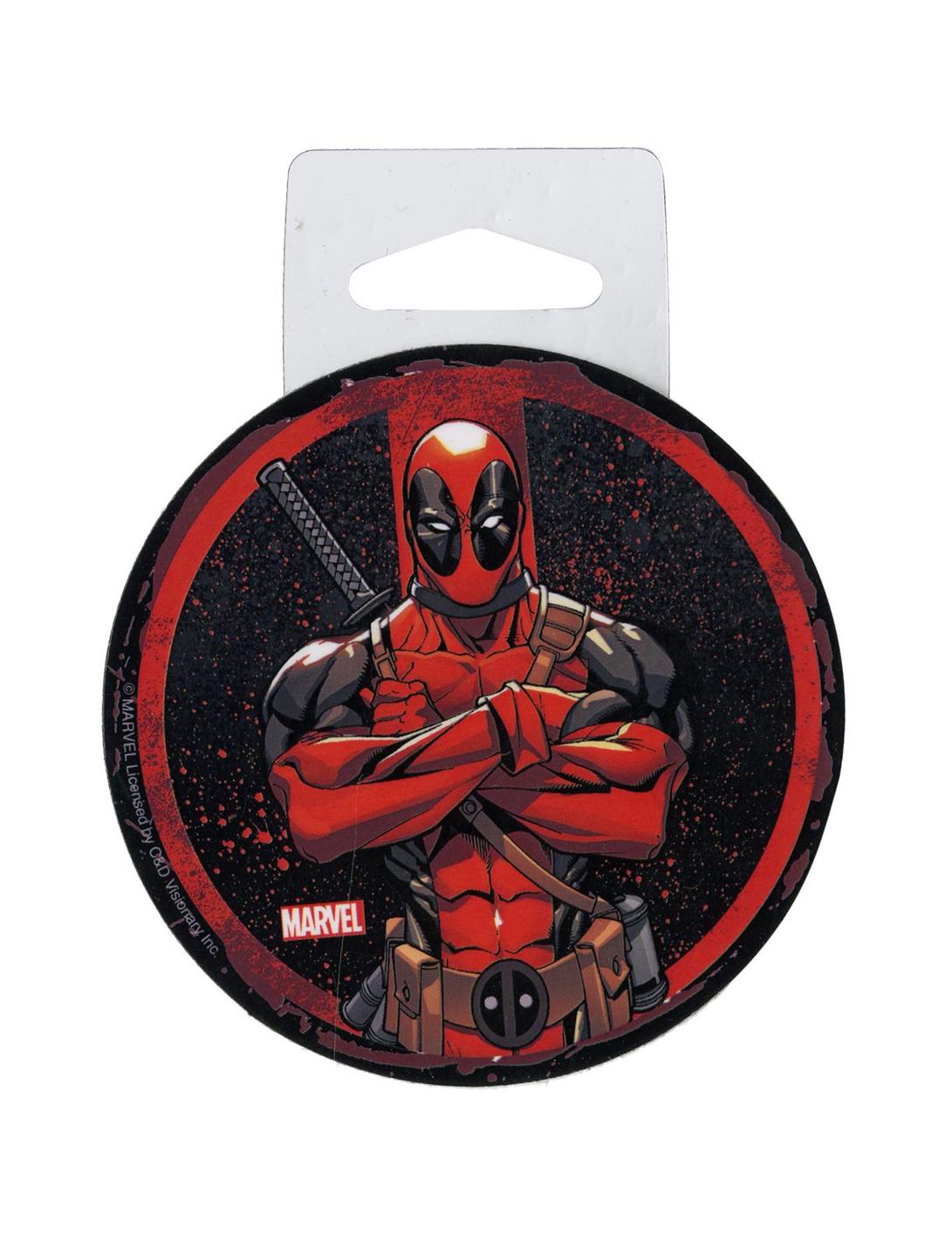 Marvel Deadpool Circle Sticker, , hi-res