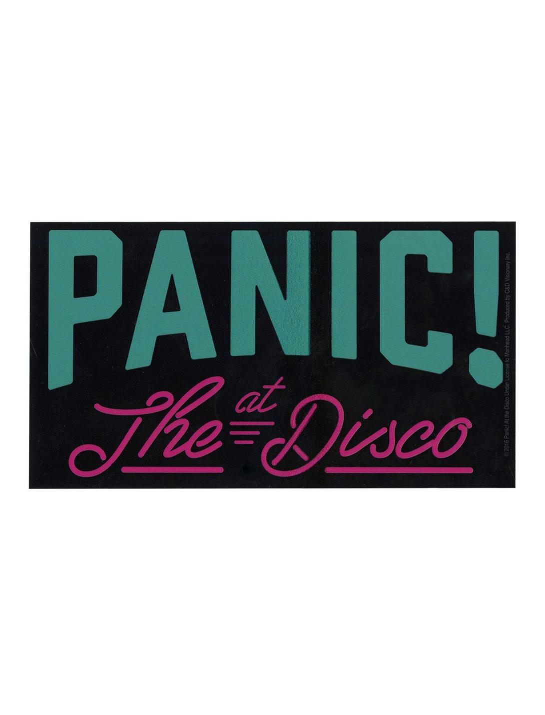 Panic! At The Disco Neon Logo Sticker, , hi-res
