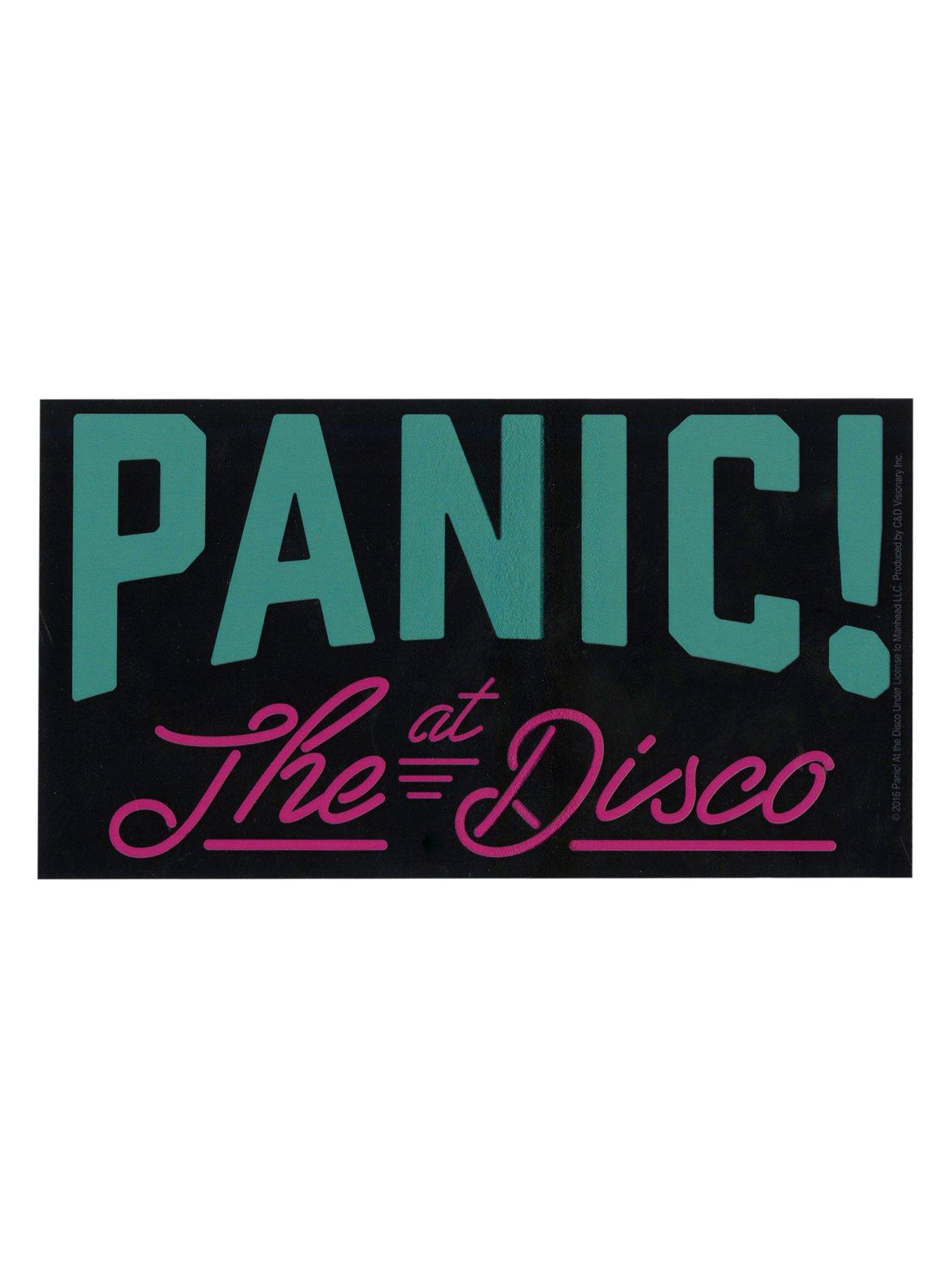 Panic! At The Disco Neon Logo Sticker, , hi-res