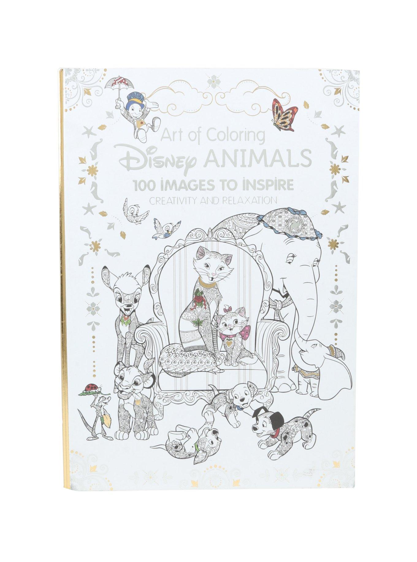 Disney Art Of Coloring Disney Animals Coloring Book Hot Topic