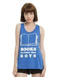 Books Are Better Girls Tank Top, BLUE, hi-res