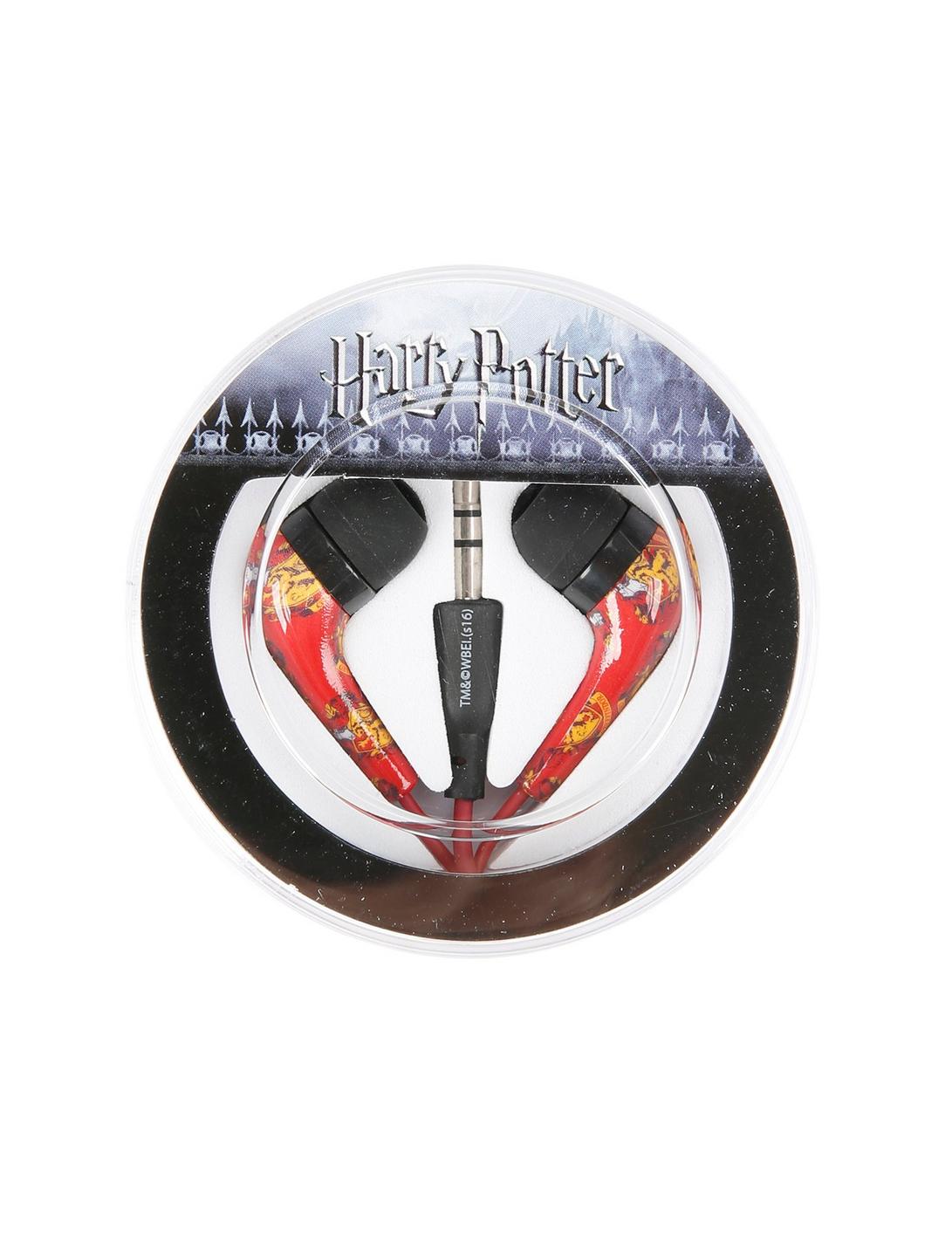 Harry Potter Gryffindor Print Earbuds, , hi-res