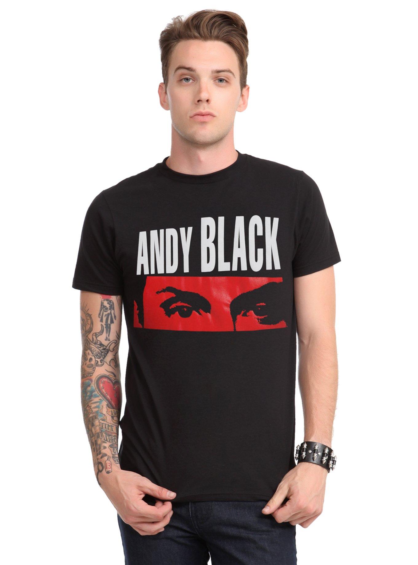 Andy Black Red Eyes T-Shirt, BLACK, hi-res