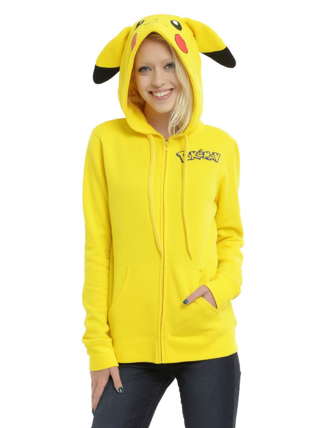 Pokemon Pikachu Cosplay Girls Hoodie