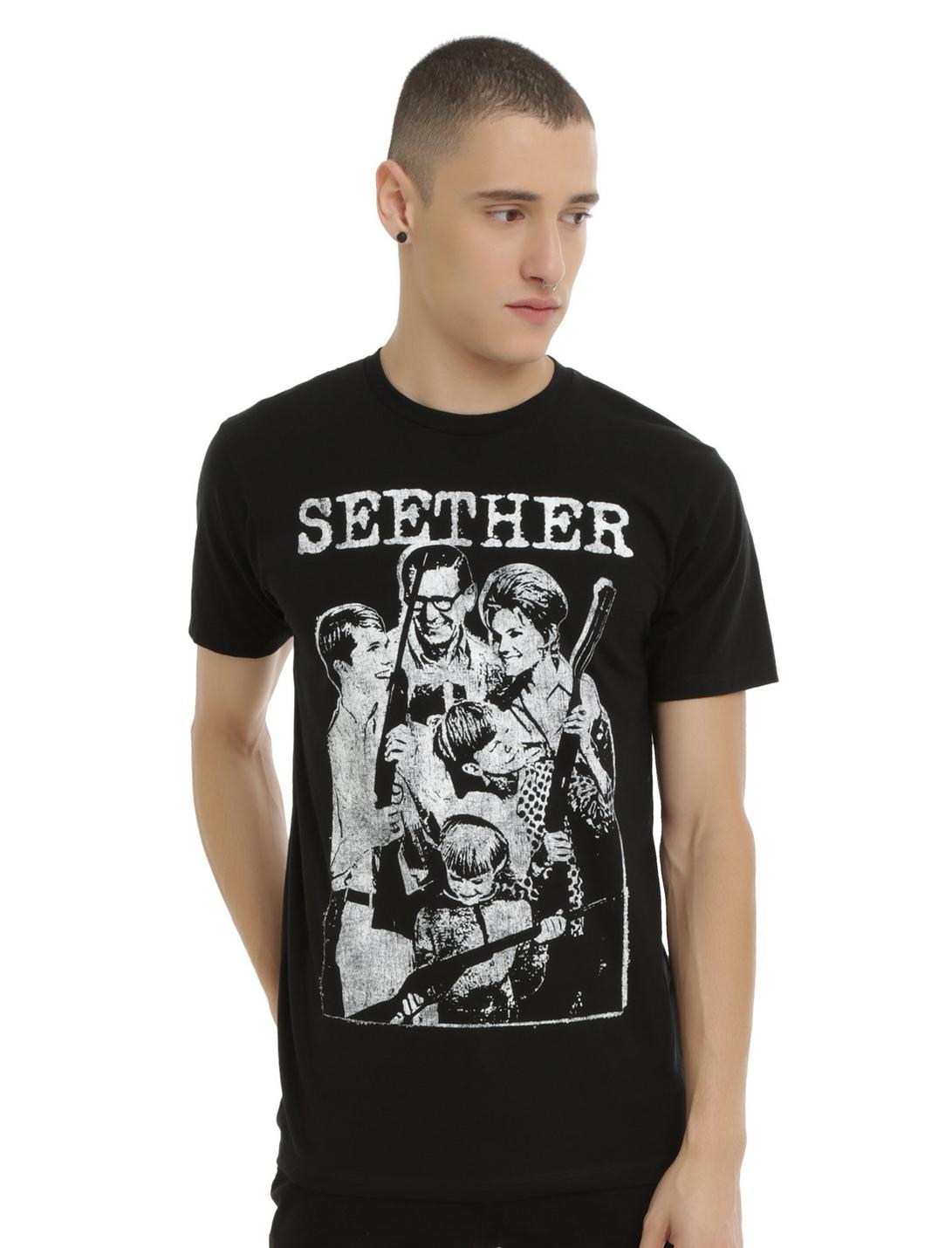 Seether Shotgun Family T-Shirt, BLACK, hi-res