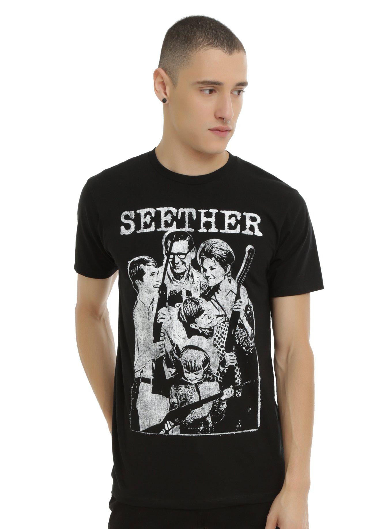 Seether Shotgun Family T-Shirt, BLACK, hi-res