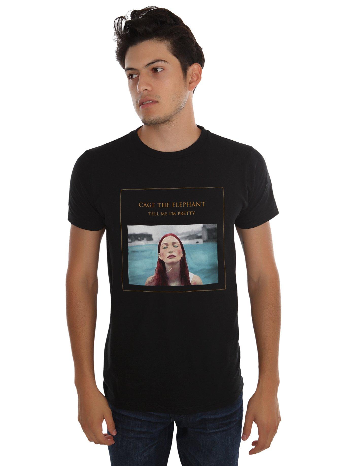 Cage The Elephant Tell Me I'm Pretty T-Shirt, BLACK, hi-res
