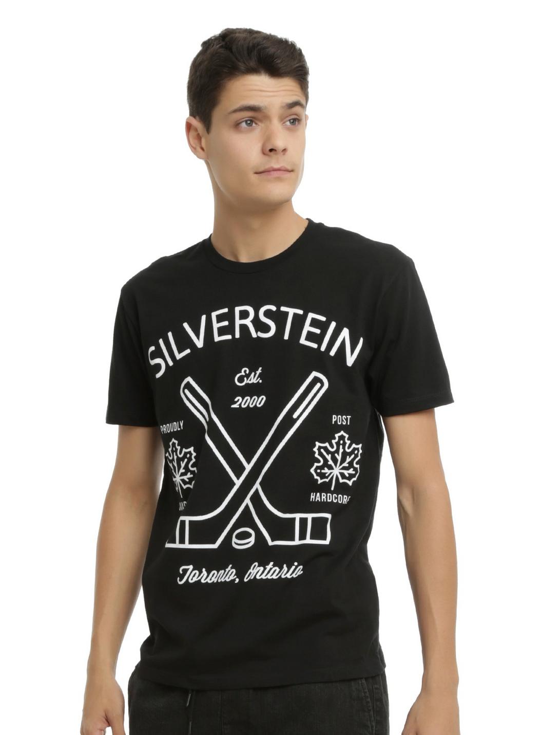 Silverstein Hockey Logo T-Shirt, BURGUNDY, hi-res