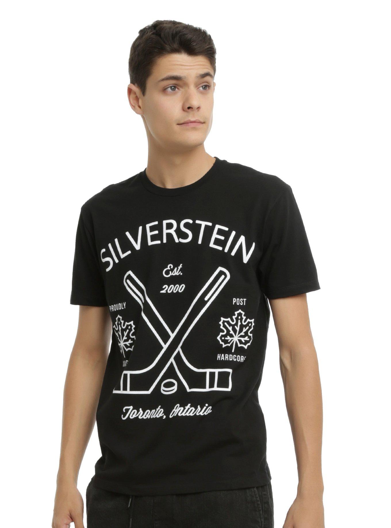 Silverstein Hockey Logo T-Shirt, BURGUNDY, hi-res