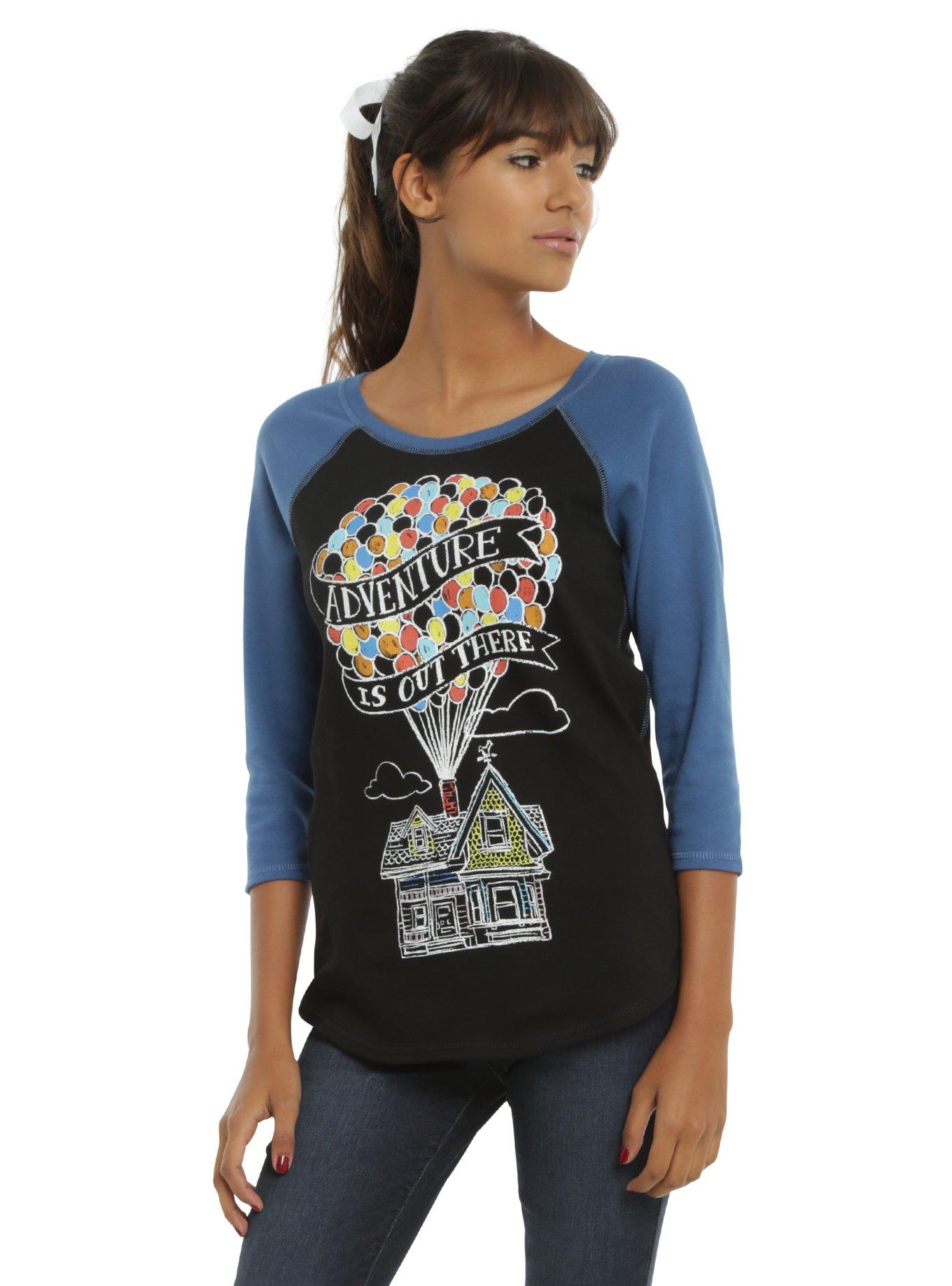Disney Up Adventure Is Out There Girls Reversible Raglan, BLACK, hi-res