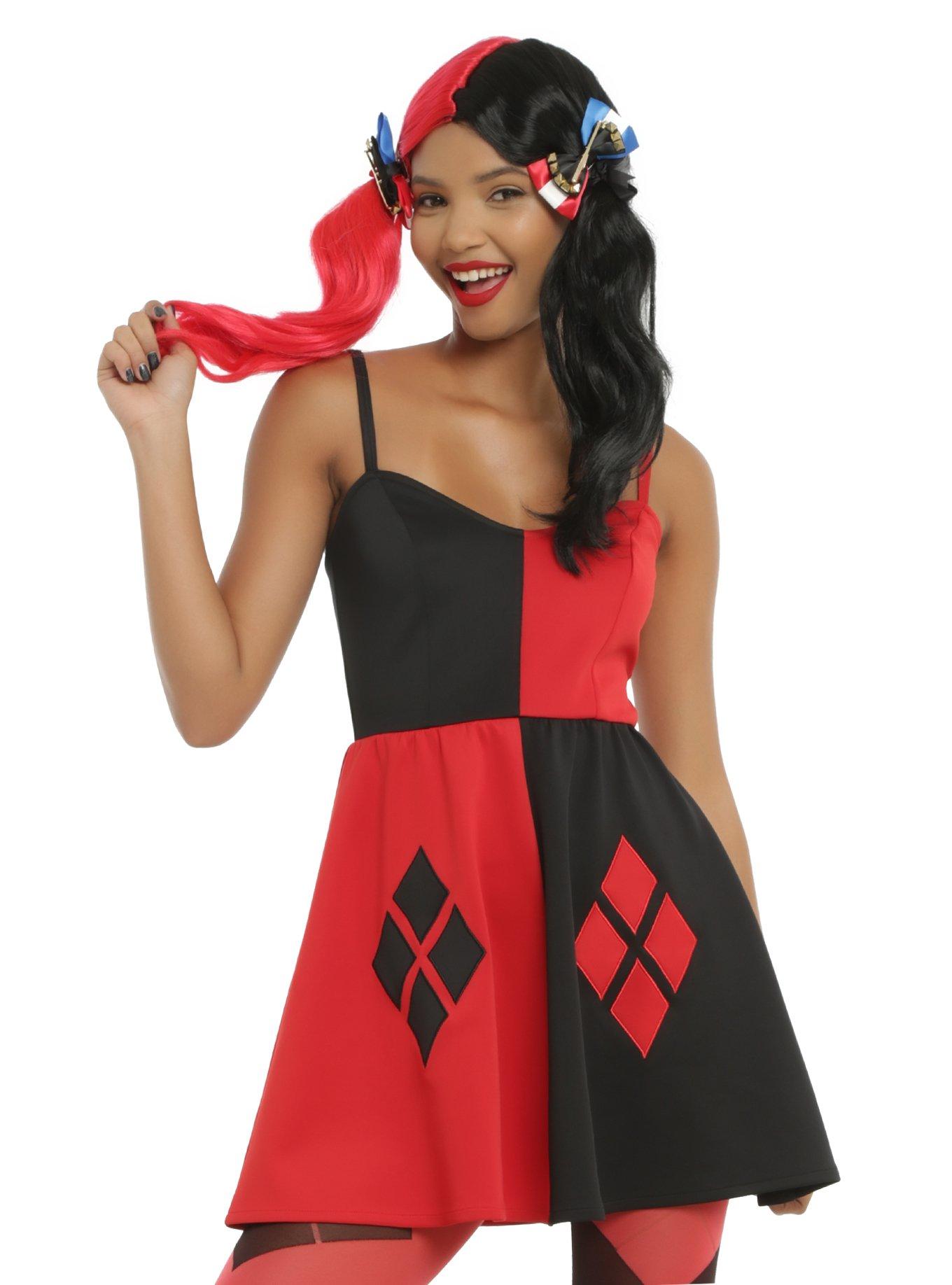 DC Comics Harley Quinn Cosplay Dress, BLACK, hi-res