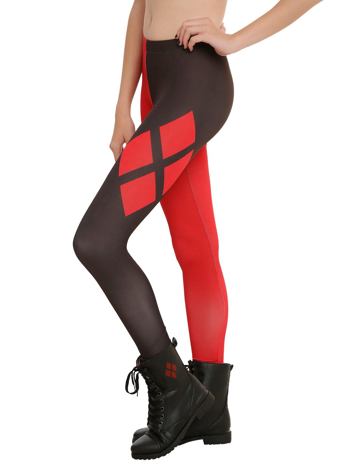DC Comics Harley Quinn Leggings, BLACK, hi-res